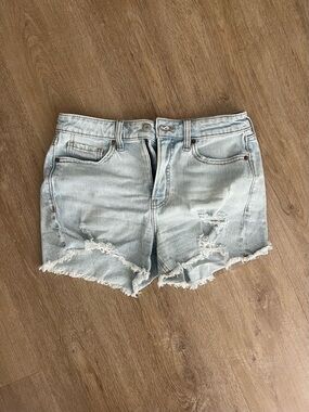 Old Navy Light Blue Distressed Denim Shorts